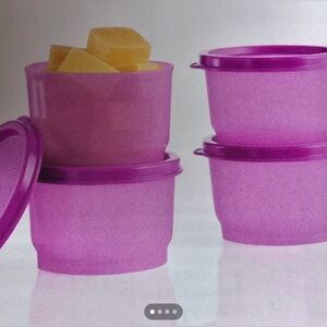 NEW!  Tupperware Set of 4 Snack Cup Containers, 4 oz capacities each (LAST one)